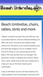 Mobile Screenshot of beachumbrella.com